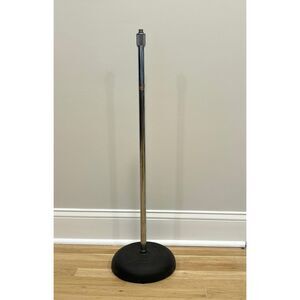 Vintage Atlas Sound Sound Adjustable Mic Stand Cast Iron Base 32-60in H